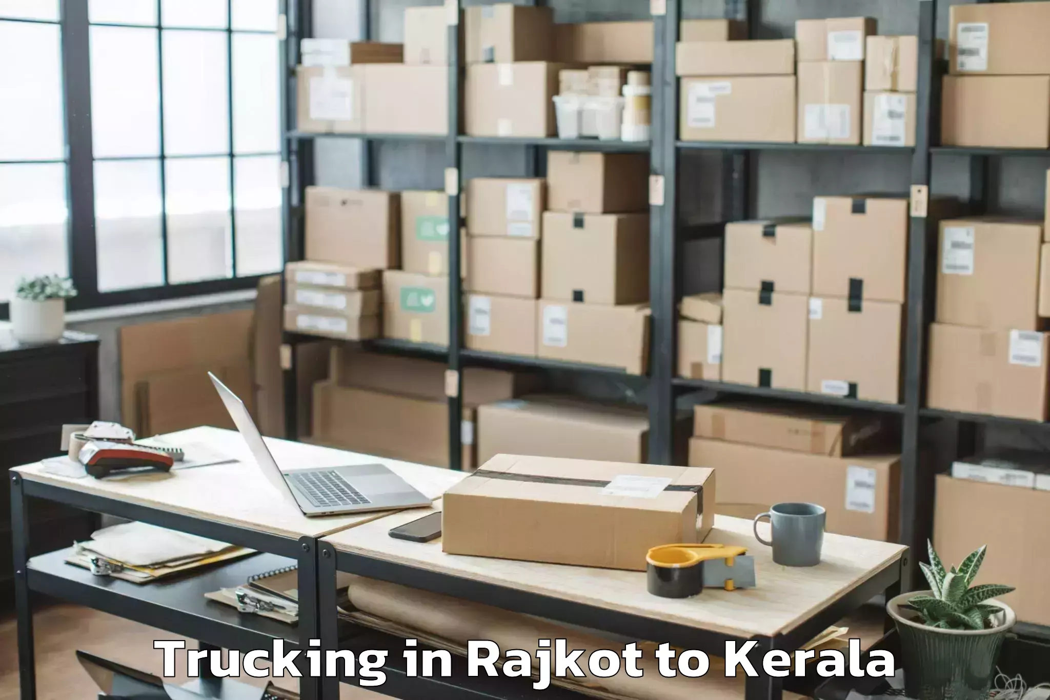 Quality Rajkot to Perumpavur Trucking